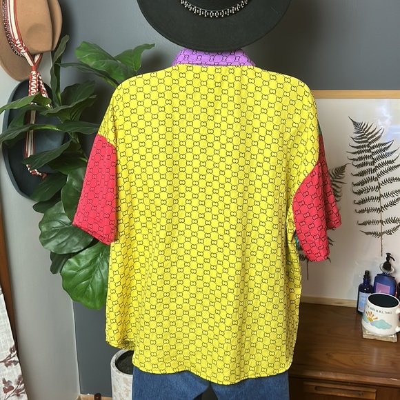 Spoonjeans Button Down Color Block top - Picture 3 of 5